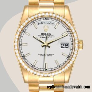 replica automatic Rolex Day-Date Rolex Calibre 2836/2813 m118348-0098 Men's Automatic 12mm
