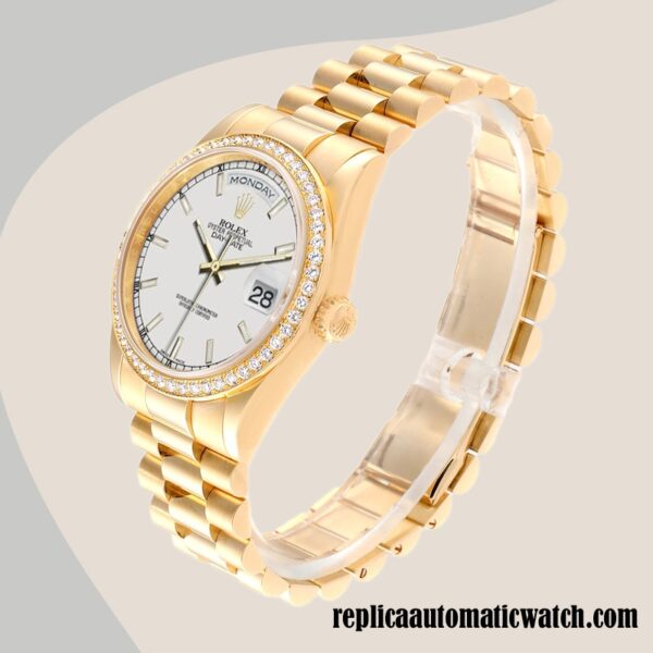 replica automatic Rolex Day-Date Rolex Calibre 2836/2813 m118348-0098 Men's Automatic 12mm - Image 3