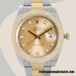 replica automatic Rolex Datejust Rolex Calibre 2836/2813 Men's m126233-0018 Champagne Dial