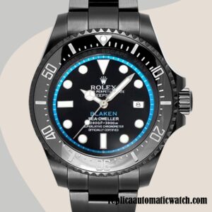 replica automatic Rolex Deepsea Rolex Calibre 2836 Men's 126660 Black Dial Hands and Markers