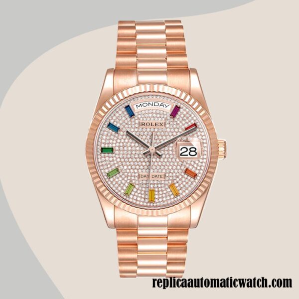 replica automatic Rolex Day-Date Men's m128235-0039 Rolex Calibre 2836/2813 12mm - Image 2