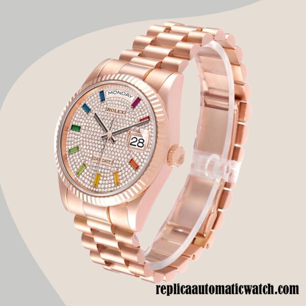 replica automatic Rolex Day-Date Men's m128235-0039 Rolex Calibre 2836/2813 12mm - Image 3