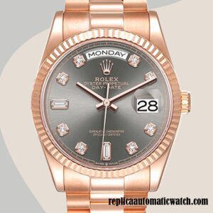 replica automatic Rolex Day-Date m128235-0050 Men's Rolex Calibre 2836/2813 12mm Rose Gold-tone