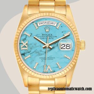 replica automatic Rolex Day-Date Men's m128238-0071 Rolex Calibre 2836/2813 Gold-tone