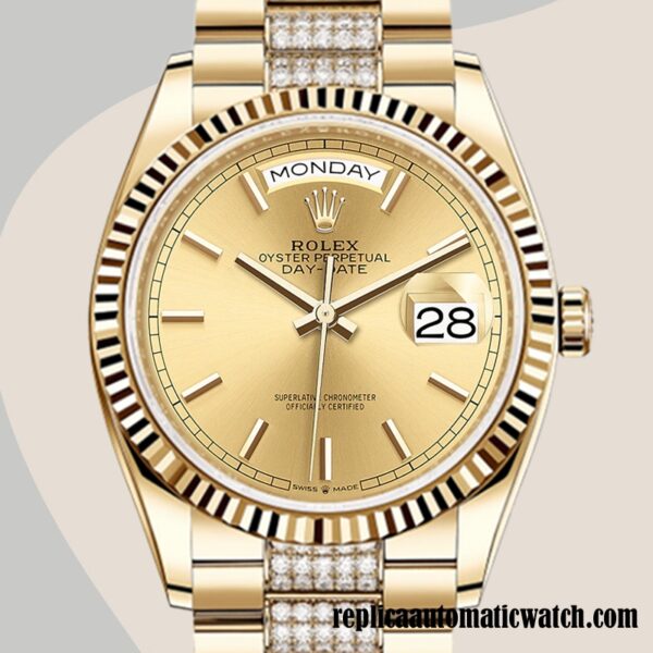 replica automatic Rolex Day-Date Rolex Calibre 2836 Men's m128238-0046 12mm