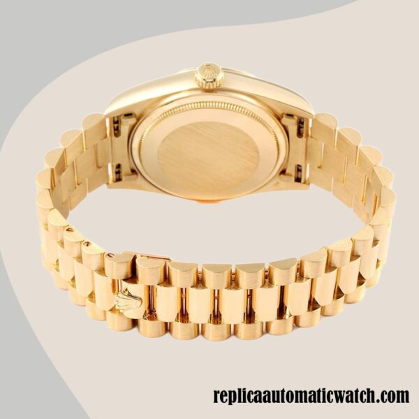 replica automatic Rolex Day-Date Rolex Calibre 2836/2813 m128238-0069 Men's Gold-tone 12mm - Image 4