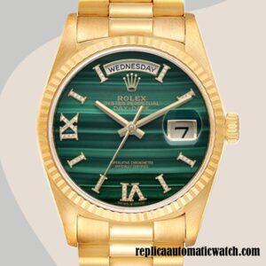 replica automatic Rolex Day-Date 128238 Rolex Calibre 2836/2813 Men's Green Dial