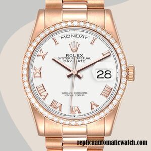replica automatic Rolex Day-Date Rolex Calibre 2836/2813 m128345rbr-0054 Men's Automatic