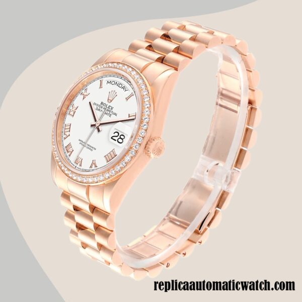 replica automatic Rolex Day-Date Rolex Calibre 2836/2813 m128345rbr-0054 Men's Automatic - Image 3