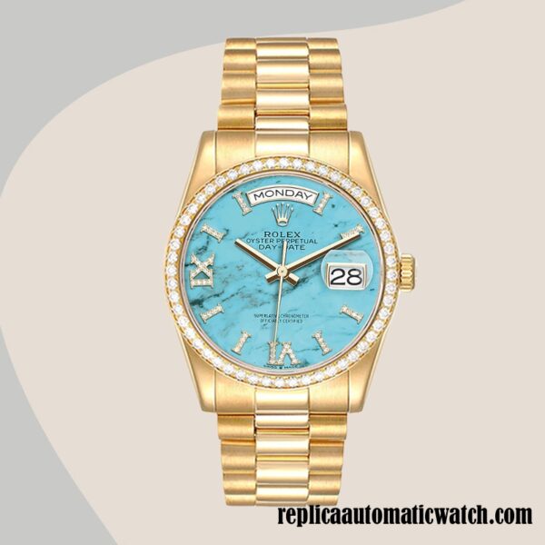 replica automatic Rolex Day-Date Rolex Calibre 2836/2813 Men's m128348rbr-0037 - Image 2