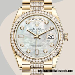 replica automatic Rolex Day-Date Rolex Calibre 2836 Men's m128348rbr-0017