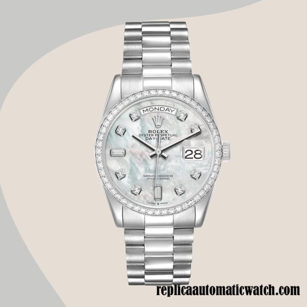 replica automatic Rolex Day-Date m128349rbr-0004 Rolex Calibre 2836/2813 Men's 12mm - Image 2