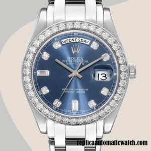 replica automatic Rolex Pearlmaster Unisex Rolex Calibre 2836/2813 18946  Silver-tone