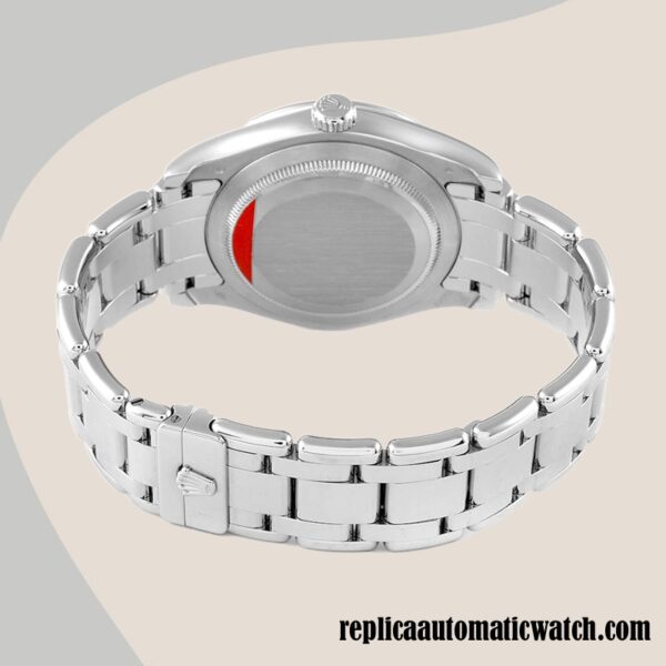 replica automatic Rolex Pearlmaster Unisex 18946 Rolex Calibre 2836/2813 Automatic Silver Dial - Image 4