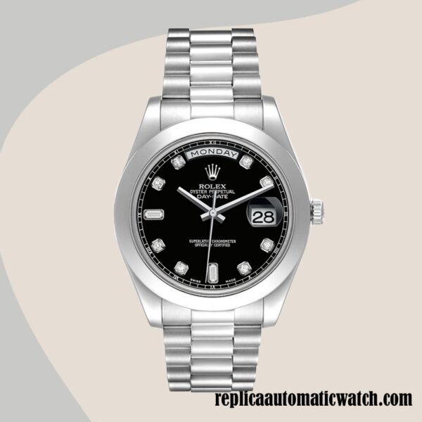 replica automatic Rolex Day-Date 218206 Rolex Calibre 2836/2813 Men's Automatic 15mm - Image 2