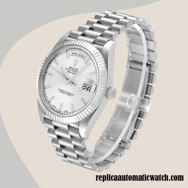 replica automatic Rolex Day-Date Men's Rolex Calibre 2836/2813 218239 Hands and Markers 15mm - Image 3