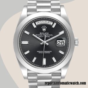 replica automatic Rolex Day-Date 228206 Rolex Calibre 2836/2813 Men's Automatic Silver-tone