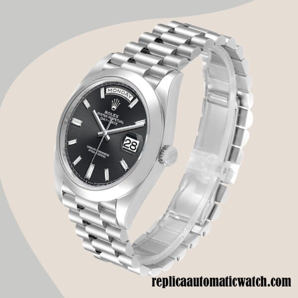 replica automatic Rolex Day-Date 228206 Rolex Calibre 2836/2813 Men's Automatic Silver-tone - Image 3