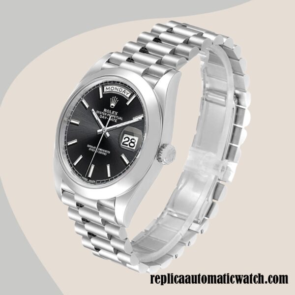 replica automatic Rolex Day-Date Men's m228206-0031 Rolex Calibre 2836/2813 Silver-tone - Image 3