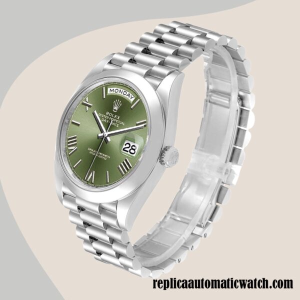 replica automatic Rolex Day-Date Rolex Calibre 2836/2813 m228206-0027 Men's  Silver-tone - Image 3