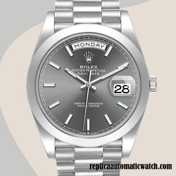 replica automatic Rolex Day-Date m228206-0045 Men's Rolex Calibre 2836/2813 Hands and Markers