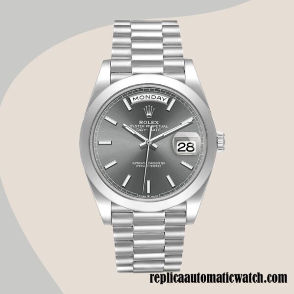 replica automatic Rolex Day-Date m228206-0045 Men's Rolex Calibre 2836/2813 Hands and Markers - Image 2