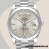 replica automatic Rolex Day-Date Men's Rolex Calibre 2836/2813 m228206-0034 Silver-tone Hands and Markers