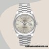 replica automatic Rolex Day-Date Men's Rolex Calibre 2836/2813 m228206-0034 Silver-tone Hands and Markers - Image 2
