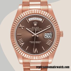 replica automatic Rolex Day-Date Men's m228235-0002 Rolex Calibre 2836/2813 Rose Gold-tone