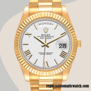 replica automatic Rolex Day-Date Rolex Calibre 2836/2813 Men's m228238-0042 White Dial 15mm