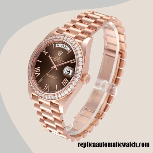 replica automatic Rolex Day-Date Rolex Calibre 2836/2813 Men's m228345rbr-0009 15mm - Image 3