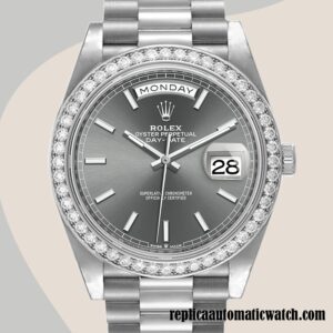 replica automatic Rolex Day-Date Men's Rolex Calibre 2836/2813 m228349rbr-0041 Grey Dial