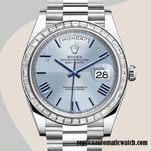 replica automatic Rolex Day-Date Rolex Calibre 2836 Men's m228396tbr-0004 Silver-tone