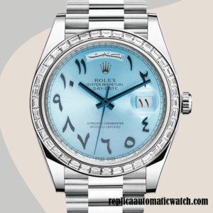 replica automatic Rolex Day-Date 228396 Rolex Calibre 2836 Men's Blue Dial