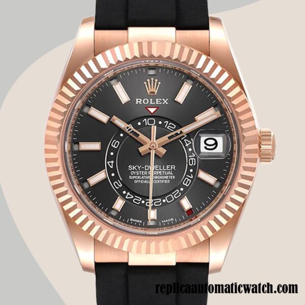 replica automatic Rolex Sky-Dweller m326235-0006 Men's Rolex Calibre 9015/Mingzhu Engine Grey Dial