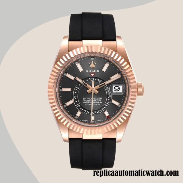 replica automatic Rolex Sky-Dweller m326235-0006 Men's Rolex Calibre 9015/Mingzhu Engine Grey Dial - Image 2