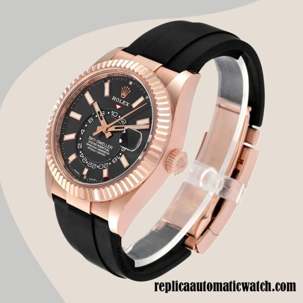 replica automatic Rolex Sky-Dweller m326235-0006 Men's Rolex Calibre 9015/Mingzhu Engine Grey Dial - Image 3