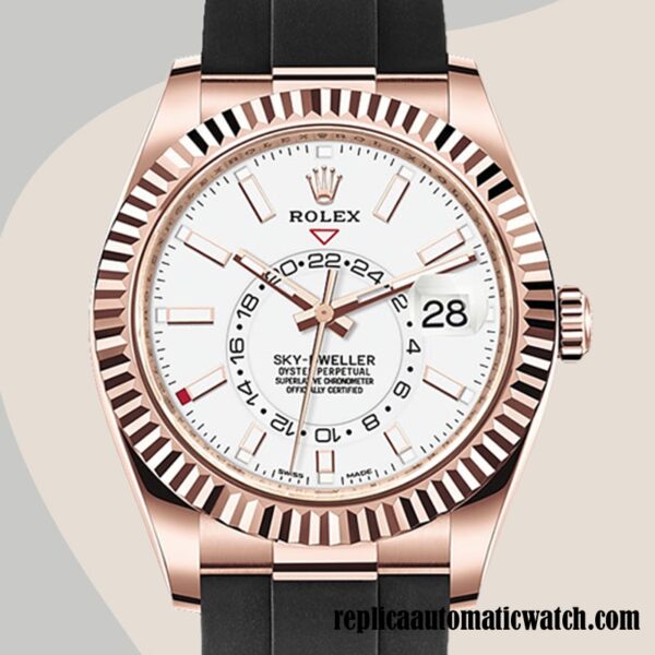 replica automatic Rolex Sky-Dweller Men's Rolex Calibre 9015/Mingzhu Engine m326235-0004 Black-tone Around 15mm