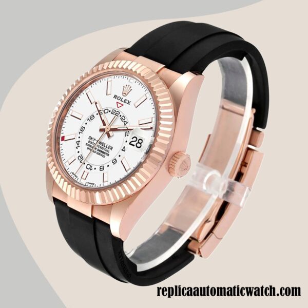 replica automatic Rolex Sky-Dweller Men's Rolex Calibre 9015/Mingzhu Engine m326235-0004 Black-tone Around 15mm - Image 3