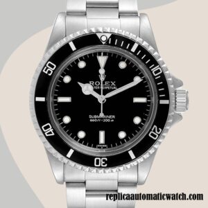 replica automatic Rolex Submariner 5513 Men's Rolex Calibre 2813 15mm Silver-tone