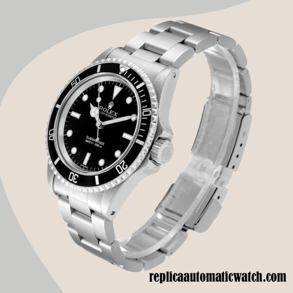 replica automatic Rolex Submariner 5513 Men's Rolex Calibre 2813 15mm Silver-tone - Image 3