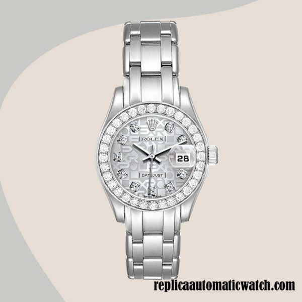 replica automatic Rolex Pearlmaster Rolex Calibre 2813 Ladies 80299-0073 Around 18mm - Image 2