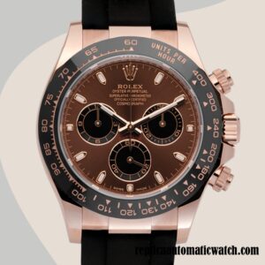 replica automatic Rolex Daytona Men's Rolex Calibre 7750/Mingzhu Engine m116515ln-0041 Brown Dial Black-tone