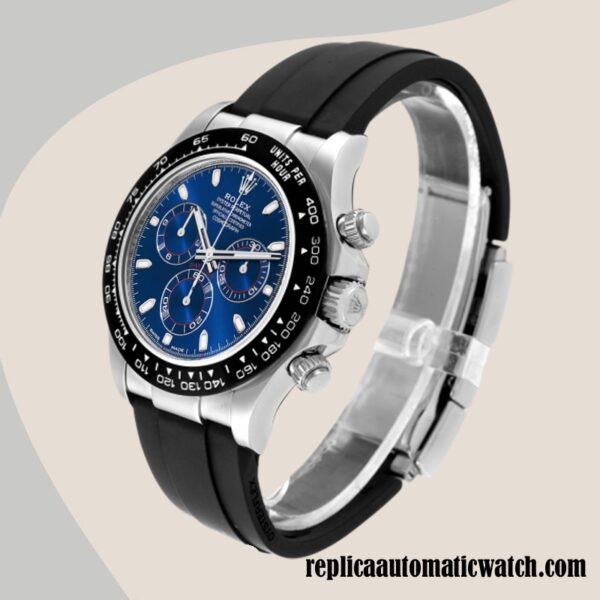 replica automatic Rolex Daytona Men's 116519 Rolex Calibre 7750/Mingzhu Engine Blue Dial Hands and Markers - Image 3
