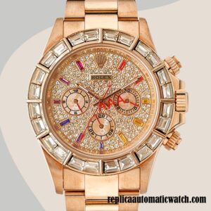 replica automatic Rolex Daytona Mingzhu Engine Men's 116568 Hands Rose Gold-tone