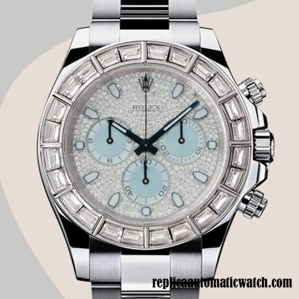 replica automatic Rolex Daytona Mingzhu Engine Men's 116576 Diamond Paved Dial Automatic