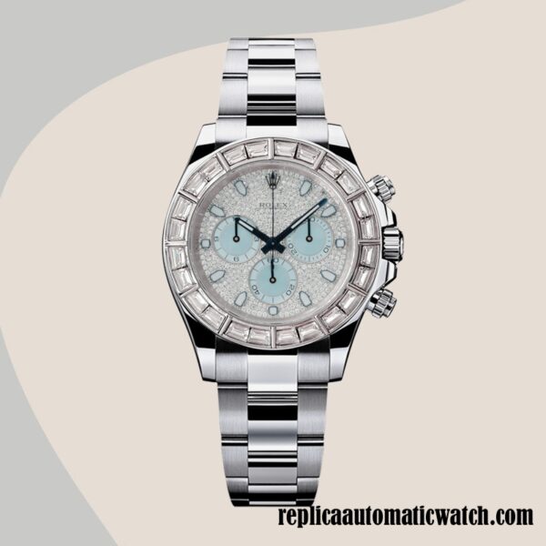 replica automatic Rolex Daytona Mingzhu Engine Men's 116576 Diamond Paved Dial Automatic - Image 2