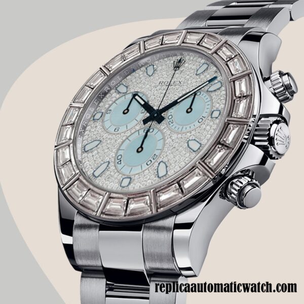 replica automatic Rolex Daytona Mingzhu Engine Men's 116576 Diamond Paved Dial Automatic - Image 3