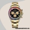 replica automatic Rolex Daytona Men's Rolex Calibre 7750/Mingzhu Engine 116598 Black Dial - Image 2