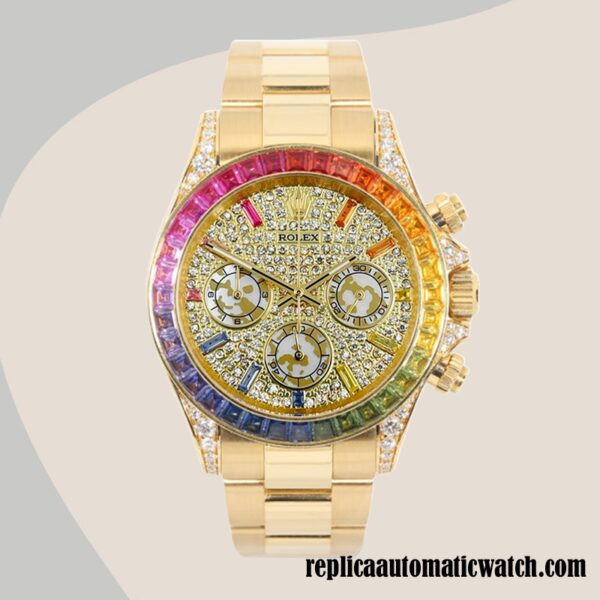 replica automatic Rolex Daytona 116598RBOW Mingzhu Engine Men's Gold-tone - Image 2